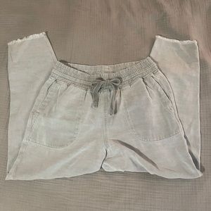 Zara Raw Hem Trouser Jogger Pants